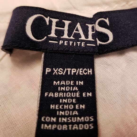 Chaps Petite Floral Print Tiered Cotton Maxi Lined Skirt - Picture 4 of 5